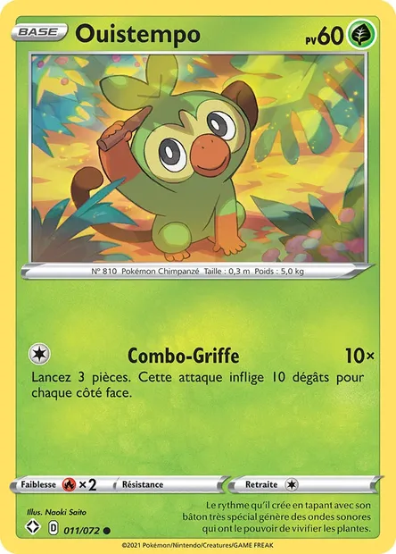 Ouistempo, carte Pokémon SHF 11 — extension Destinées Radieuses