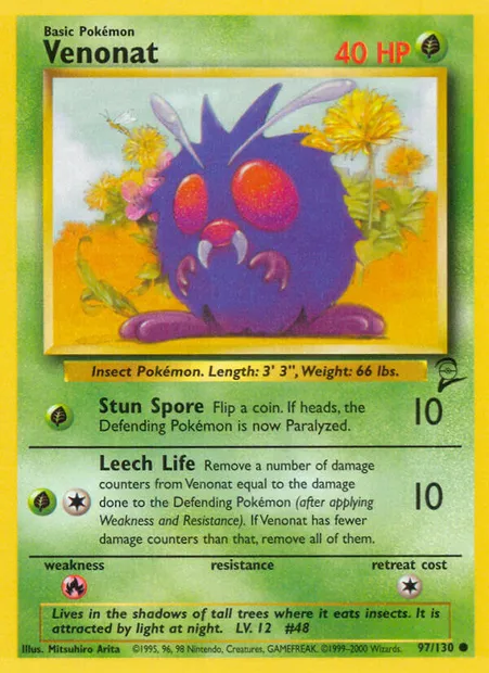 Mimitoss, carte Pokémon B2 97 — extension Base Set 2