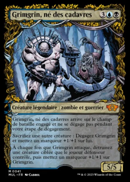 Grimgrin, né des cadavres, carte Magic MUL 41 — extension Multiverse Legends