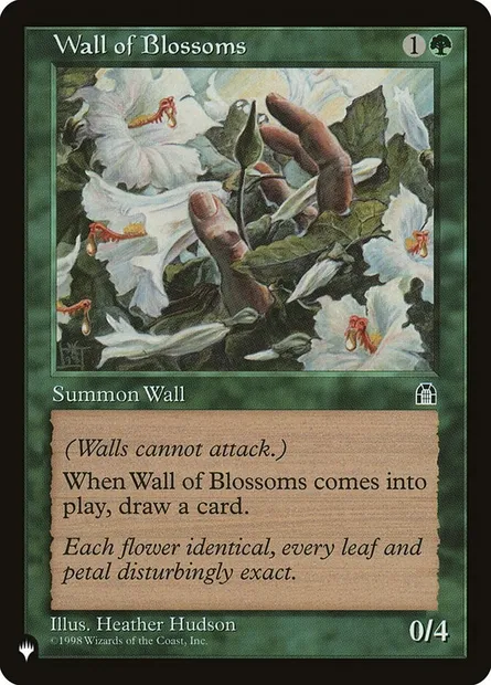 Wall of Blossoms, Magic card PLST STH-125 — The List set