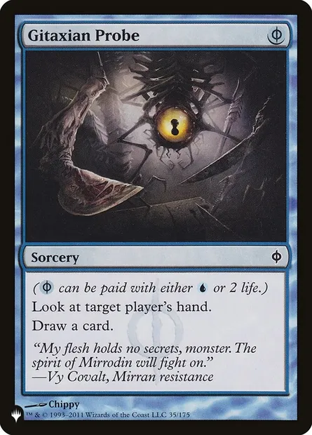 Sonde gitaxienne, carte Magic PLST NPH-35 — extension The List