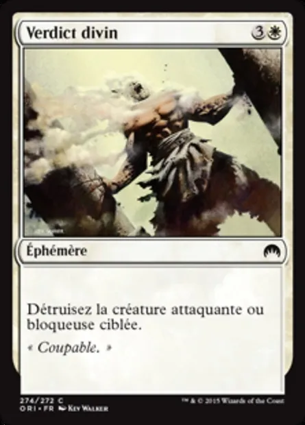 Verdict divin, carte Magic ORI 274 — extension Magic Origines