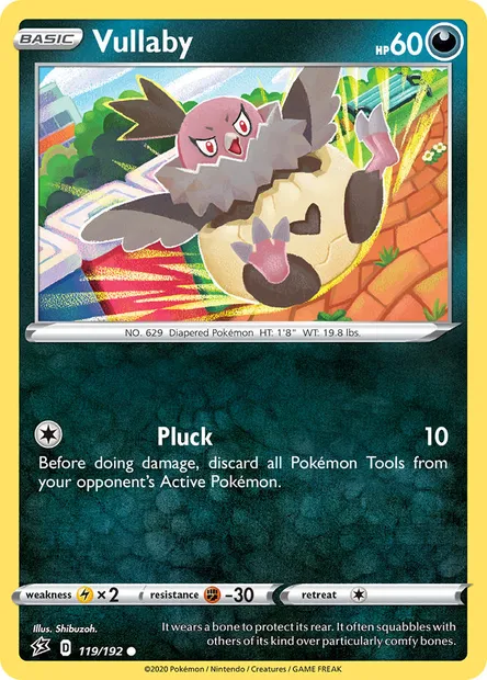 Vullaby, Pokémon card RCL 119 — Rebel Clash set