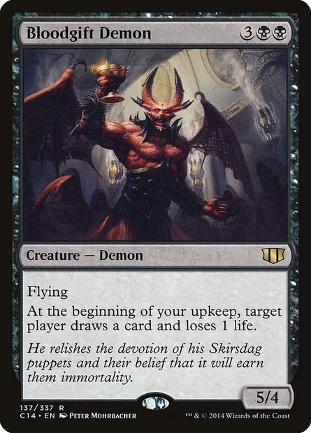 Bloodgift Demon, Magic card C14 137 — Commander 2014 set