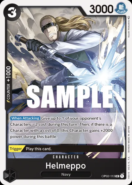 Helmeppo, One Piece card OP02-113 — PARAMOUNT WAR set