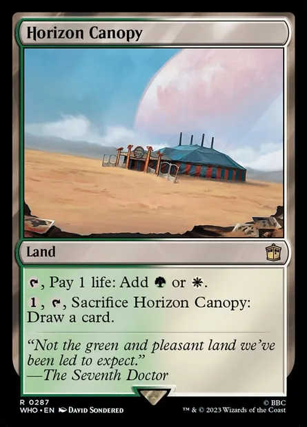Horizon Canopy, Magic card WHO 287 — Doctor Who set