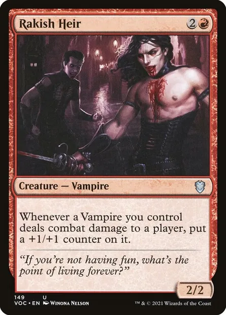 Rakish Heir, Magic card VOC 149 — Crimson Vow Commander set