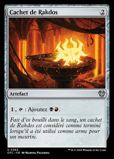 Cachet de Rakdos, carte Magic OTC 265 — extension Outlaws of Thunder Junction Commander