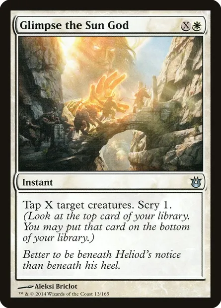 Glimpse the Sun God, Magic card BNG 13 — Born of the Gods set