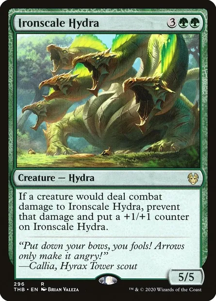 Ironscale Hydra, Magic card THB 296 — Theros Beyond Death set