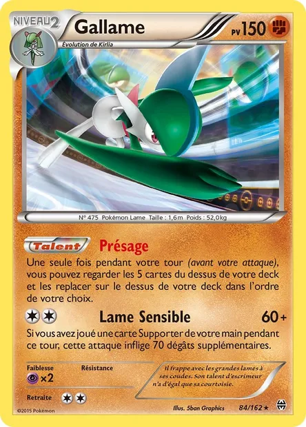 Gallame, carte Pokémon BKT 84 — extension Impulsion Turbo