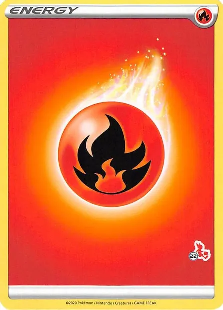 Énergie Feu, carte Pokémon BA22 ct302825 — extension Battle Academy 2022