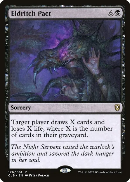 Eldritch Pact, Magic card CLB 126 — Commander Legends: Battle for Baldur's Gate set