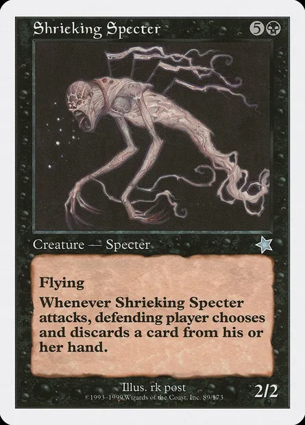 Shrieking Specter, Magic card S99 89 — Starter 1999 set