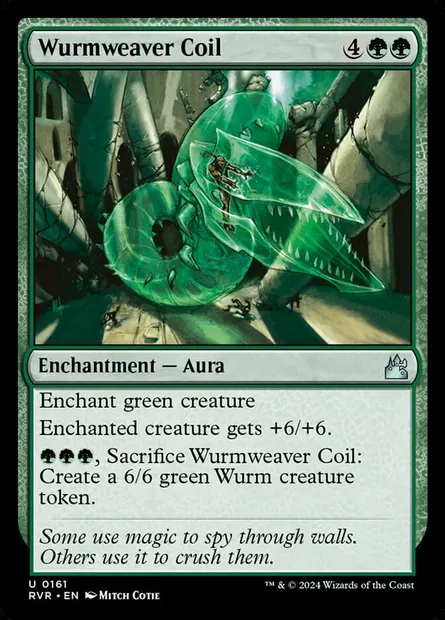 Wurmweaver Coil, Magic card RVR 161 — Ravnica Remastered set