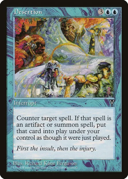 Desertion, Magic card VIS 30 — Visions set