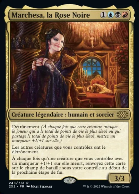 Marchesa, la Rose Noire, carte Magic 2X2 248 — extension Double Masters 2022