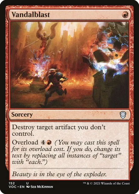 Vandalblast, Magic card VOC 152 — Crimson Vow Commander set