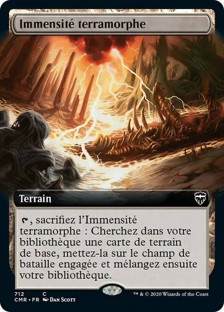 Immensité terramorphe, carte Magic CMR 712 — extension Commander Legends