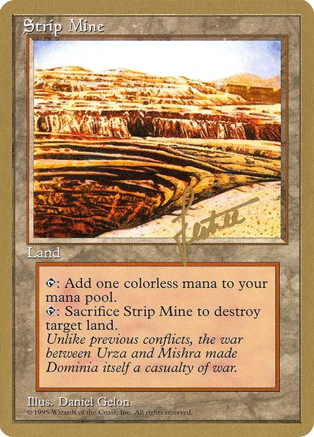 Strip Mine, Magic card PTC bl363 — Pro Tour Collector Set set