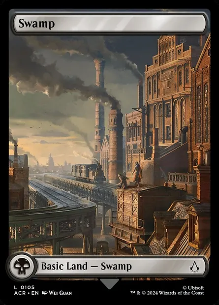 Swamp, Magic card ACR 105 — Assassin's Creed set