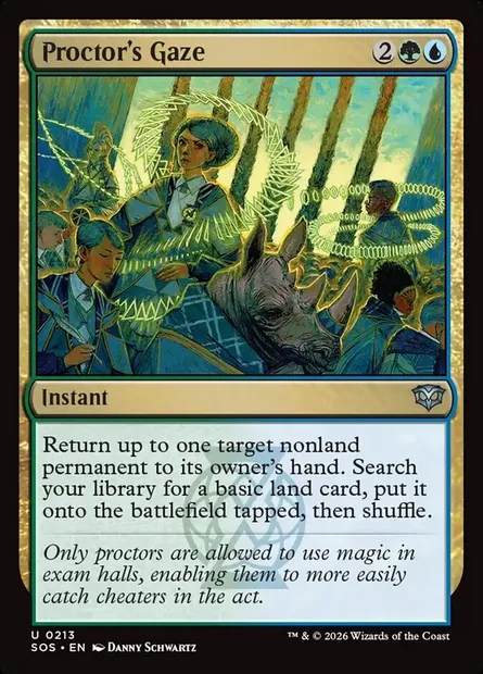 Proctor's Gaze, Magic card SOS 213 — Secrets of Strixhaven set