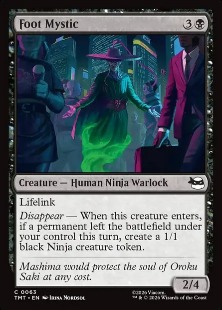 Foot Mystic, Magic card TMT 63 — Teenage Mutant Ninja Turtles set