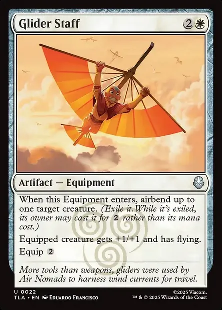 Glider Staff, Magic card TLA 22 — Avatar: The Last Airbender set