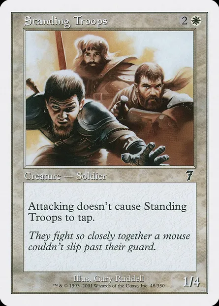 Standing Troops, Magic card 7ED 48 — Seventh Edition set