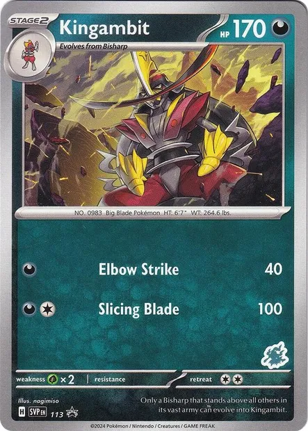 Kingambit, Pokémon card BA24 113d — Battle Academy 2024 set