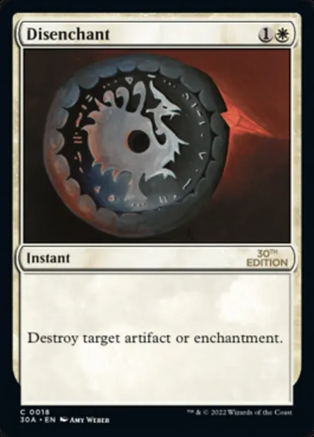 Désenchantement, carte Magic 30A 18 — extension 30th Anniversary Edition
