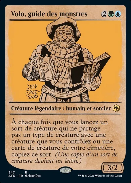 Volo, guide des monstres, carte Magic AFR 347 — extension Forgotten Realms: Aventures dans les Royaumes Oubliés