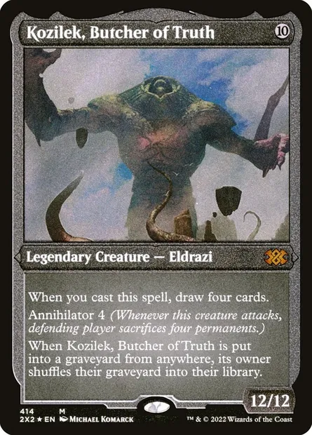 Kozilek, Butcher of Truth, Magic card 2X2 414 — Double Masters 2022 set