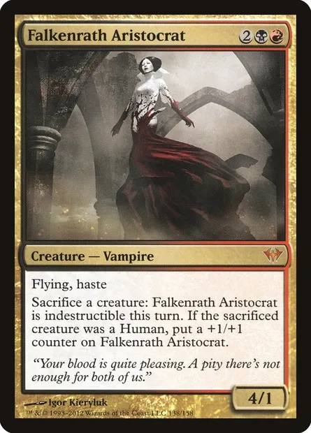 Falkenrath Aristocrat, Magic card DKA 138 — Dark Ascension set