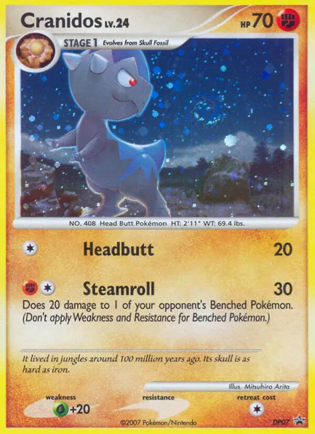 Cranidos, Pokémon card DP 07 — DP Black Star Promos set