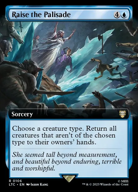 Raise the Palisade, Magic card LTC 106 — Tales of Middle-earth Commander set