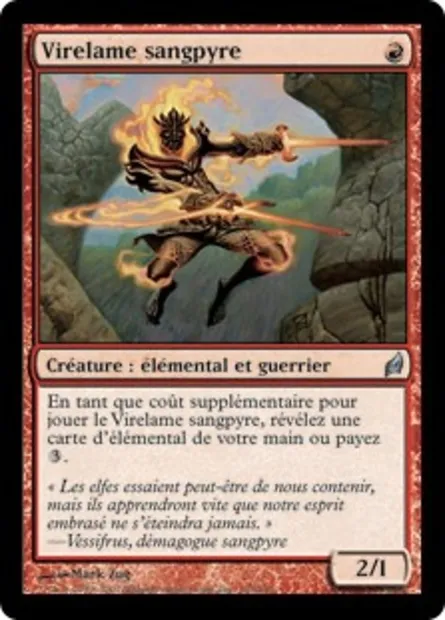Virelame sangpyre, carte Magic LRW 165 — extension Lorwyn