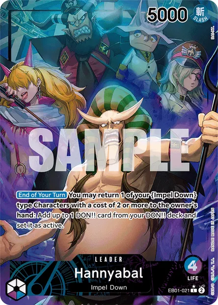 Hannyabal, One Piece card EB01-021 — MEMORIAL COLLECTION set