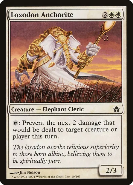 Loxodon Anchorite, Magic card 5DN 10 — Fifth Dawn set