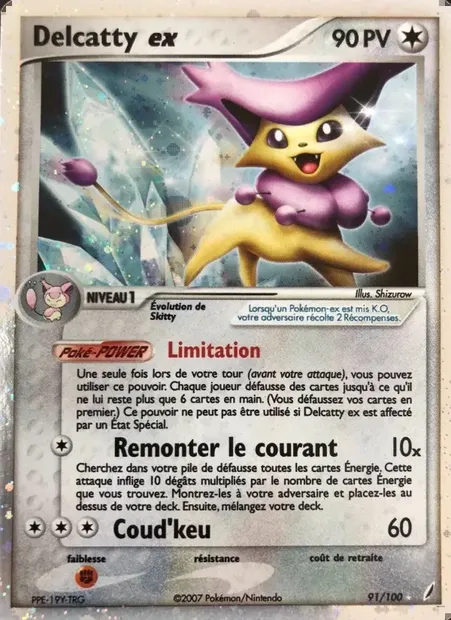Delcatty ex, carte Pokémon CG 91 — extension EX Gardiens de Cristal