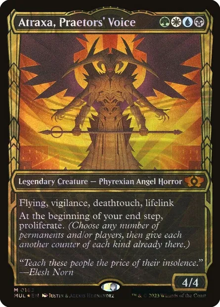Atraxa, Praetors' Voice, Magic card MUL 163 — Multiverse Legends set