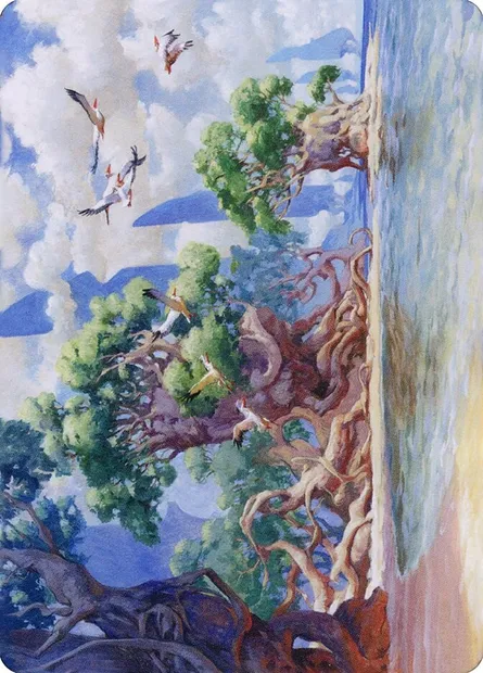 Yavimaya Coast // Yavimaya Coast, carte Magic ADMU 61 — extension Dominaria United Art Series