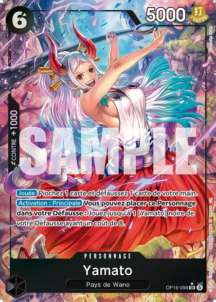Yamato, carte One Piece OP16-098 — extension L'HEURE DE LA BATAILLE DÉCISIVE