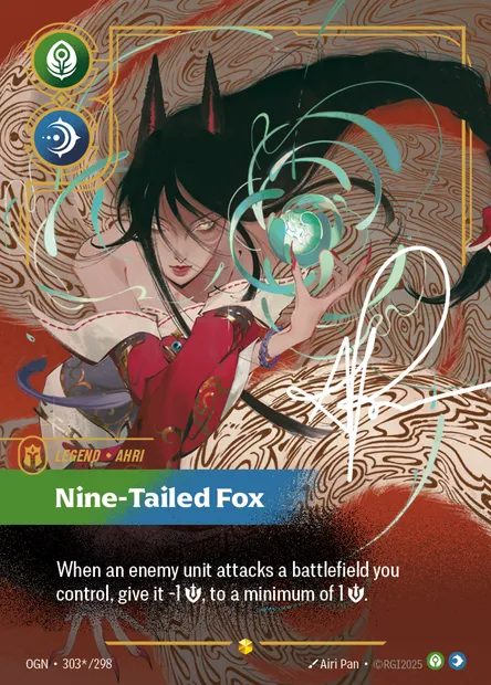 Nine-Tailed Fox, carte Riftbound OGN 303* — extension Origins