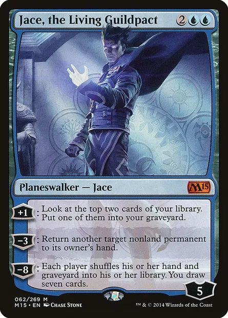 Jace, the Living Guildpact, Magic card M15 62 — Magic 2015 set