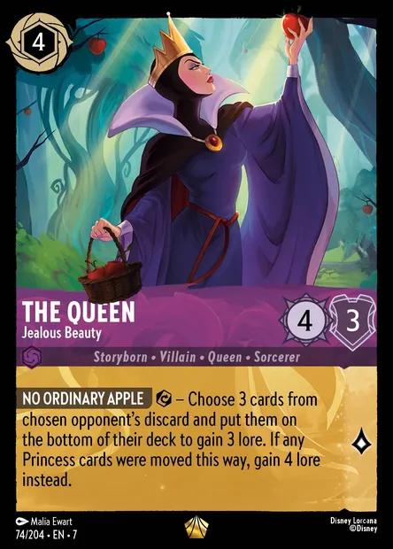 The Queen - Jealous Beauty, Disney Lorcana card CH7-074 — Archazia's Island set