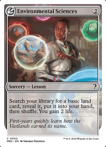 Environmental Sciences, Magic card MB2 2 — Mystery Booster 2 set