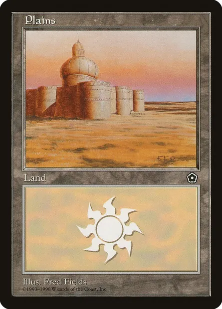 Plains, Magic card P02 152 — Portal Second Age set