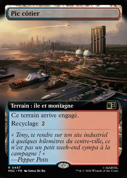 Pic côtier, carte Magic MSC 467 — extension Marvel Super Heroes Commander