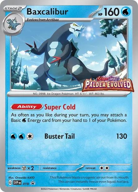 Baxcalibur, Pokémon card PR-SV 019 — SVP Black Star Promos set